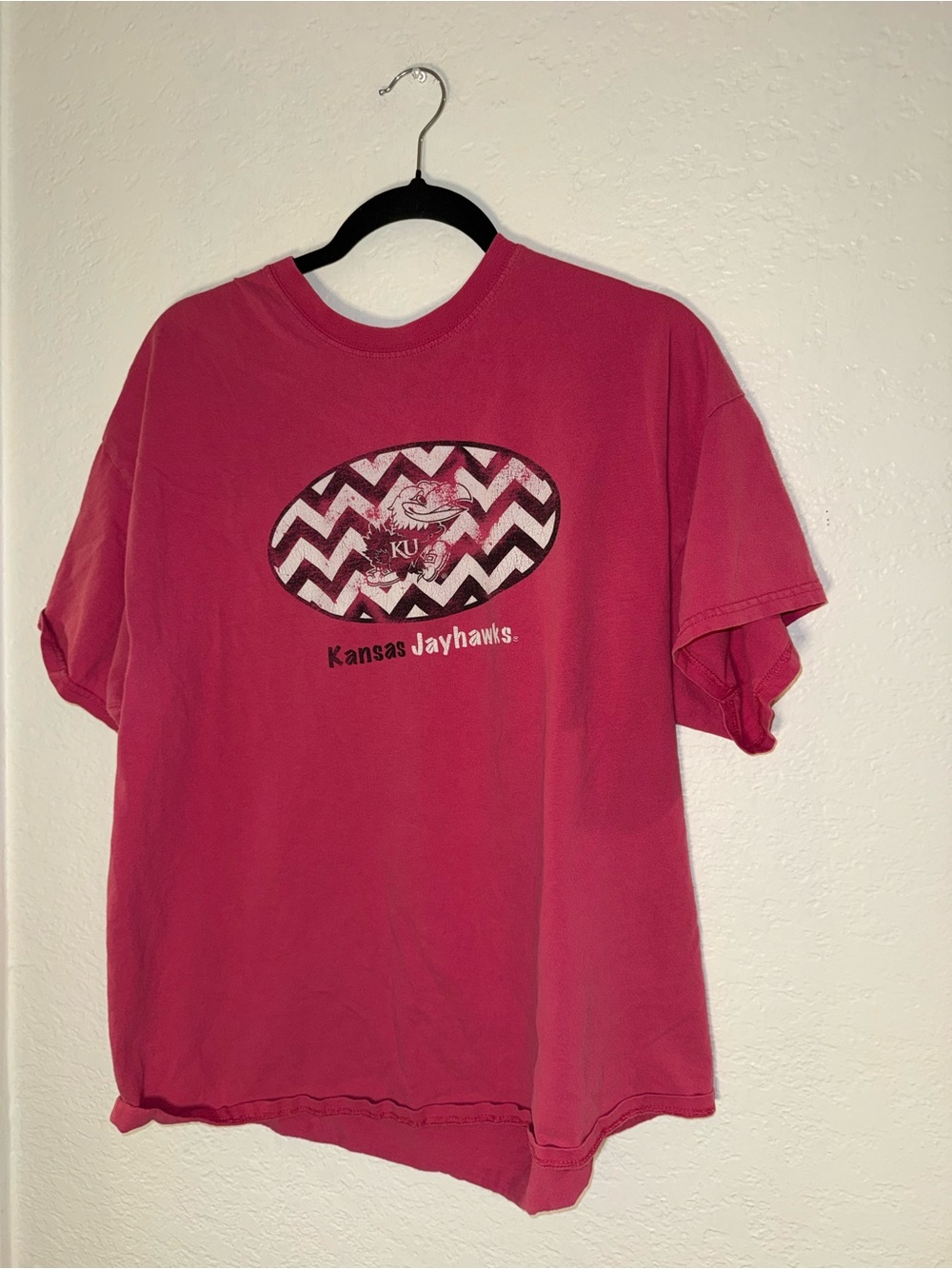 Gildan Red Kansas Jayhawks Graphic Tee